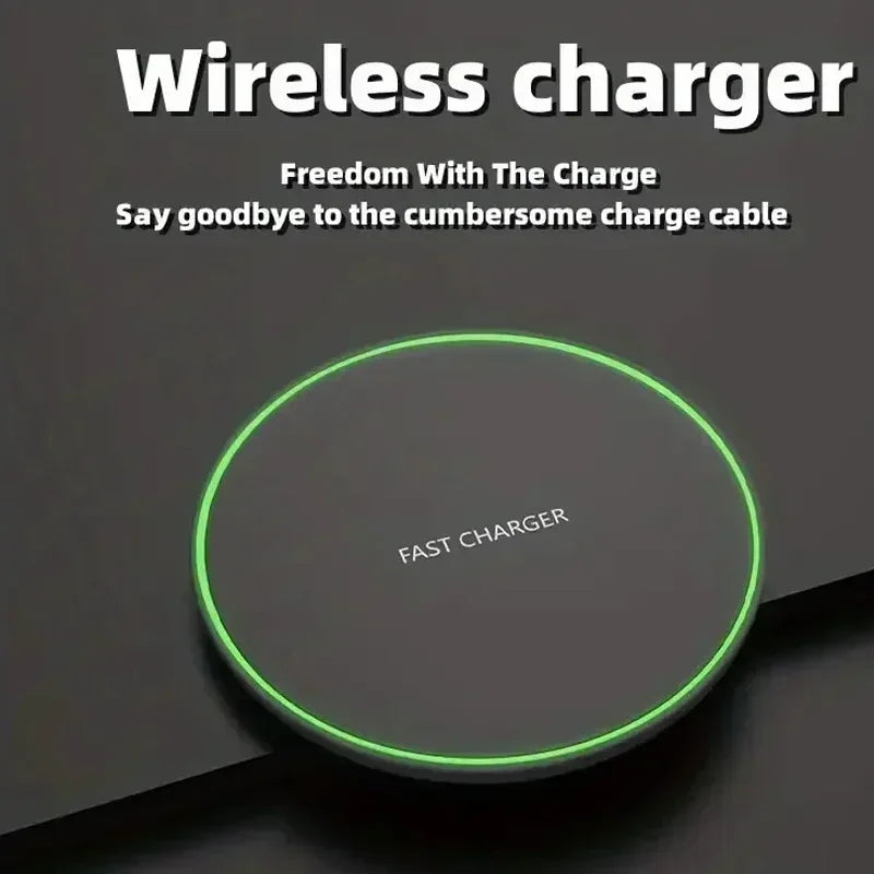Wireless Charger Mobile Phone Chargers Pad Stand For iPhone 16 15 14 13 12 11 Pro Max Samsung Xiaomi Fast Charging Dock Station